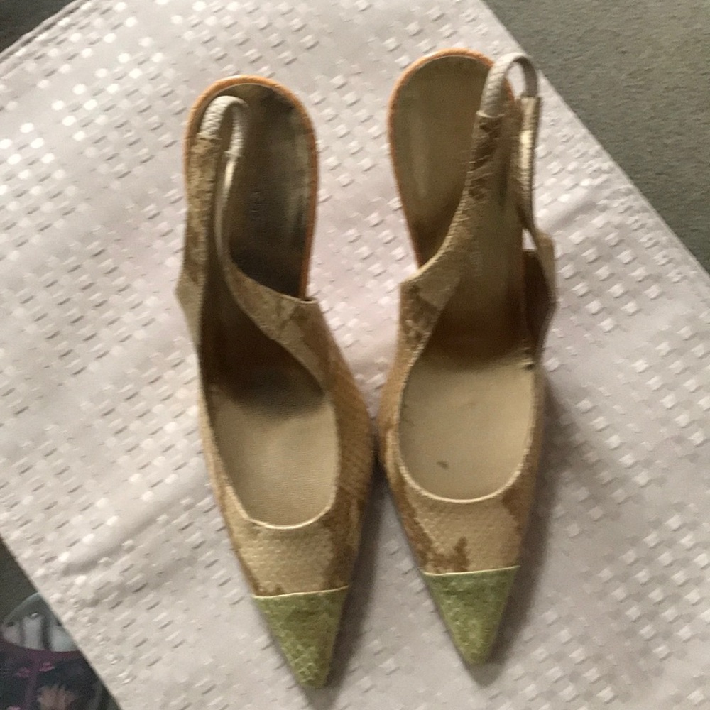 Badgley Mischa Sling Back Black Evening Shoes - Picture 4 of 5